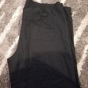 Old navy black wide leg linen pants